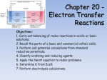 Chapter 20 - Electron Transfer Reactions