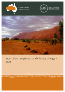 Australian rangelands and climate change – dust