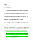 Greek Mythology research essay hb