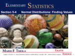 5-4 Nonstandard Normal Distribution Finding Scores
