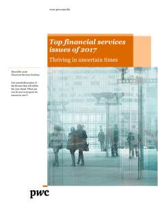 Top financial services issues of 2017