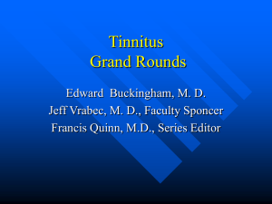 Tinnitus Grand Rounds