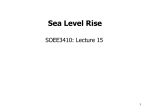 Factors affecting sea level rise