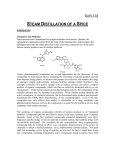 steam distillation of a spice