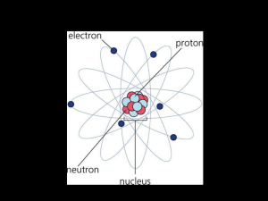 The atomic number tells how many protons Protons make an atom