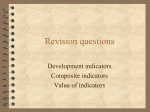 Revision questions Development indicators