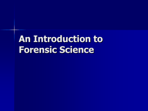History of Forensic Science PowerPoint File
