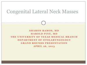 Congenital Lateral Neck Masses
