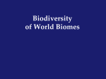 Biodiversity of World Biomes