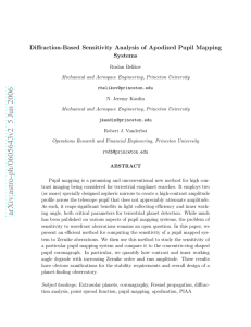 Diffraction-Based Sensitivity Analysis of Apodized Pupil Mapping