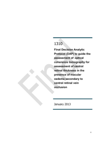 Final Decision Analytic Protocol (DAP)