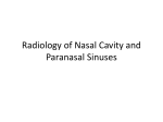 Radiology of Nasal Cavity and Paranasal Sinuses