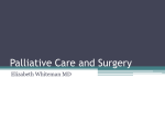 Palliative Care and Surgery