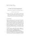 A Note on Local Compactness