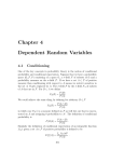 Chapter 4 Dependent Random Variables