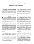 Adaptive control of power electronic drives for servomechanical