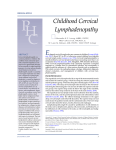 Childhood Cervical Lymphadenopathy
