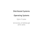 Distributed Systems Operating Systems