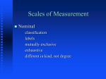 Scales of Measure