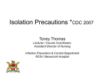 CDC Guidelines for Isolation Precautions