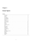 Ch. 2, linear spaces