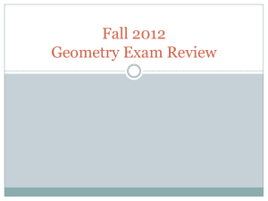 Fall 2011 Exam Review