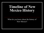 Timeline of New Mexico History