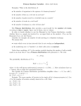 Poisson Random Variables - Mathematical and Computer Sciences