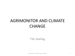 AGRICULTURAL POLICY AND CLIMATE CHANGE