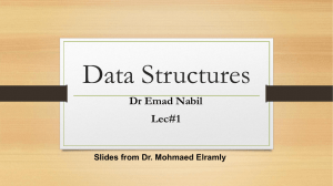 CS214 * Data Structures Lecture 01: A Course Overview