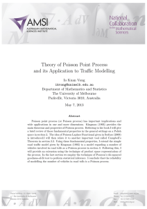 Theory of Poisson Point Process and its Application to Traffic