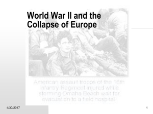 World War II and the Collapse of Europe