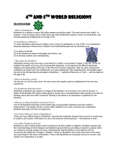What is Buddhism? - Spring Branch ISD