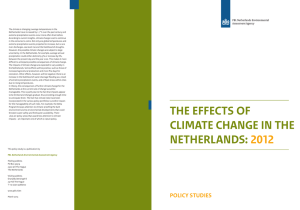 the effects of climate change in the netherlands: 2012
