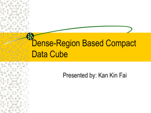 Dense-Region Based Compact Data Cube