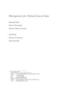 Heterogeneous exits: Evidence from new firms