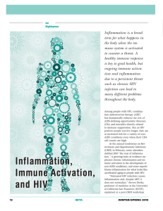 Inflammation, Immune Activation, and HIV