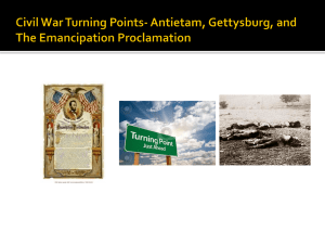 Civil War Turning Points- Antietam, Gettysburg, and The