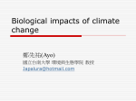 Chap.10 Biological impacts of climate change