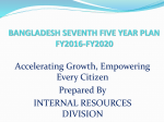 BANGLADESH SEVENTH FIVE YEAR PLAN FY2016
