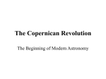 The Copernican Revolution