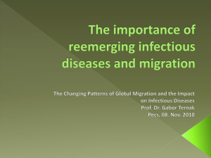 The importance of reemerging infectious diseases and migration