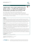 Laparoscopic versus open gastrectomy for gastric cancer, a