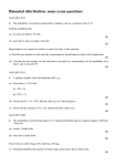 Binomial distribution: some exam questions