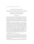 Functional Pearls - Probabilistic Functional Programming in Haskell
