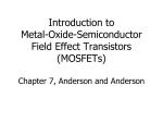 Metal-Oxide-Semiconductor Fields Effect Transistors (MOSFETs)