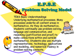 E.P.S.E Problem Solving Model