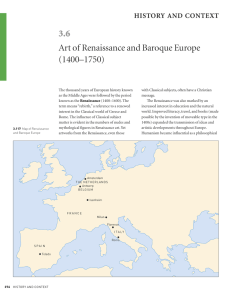 Art of Renaissance and Baroque Europe