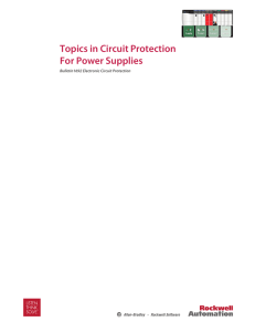 Topics in Circuit Protection For Power Supplies