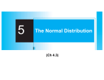 5 The Normal Distribution